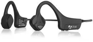 YouthWhisper Bone Conduction Headphones Bluetooth, Wireless Open-Ear Headset with Microphones,Titanium Lightweight Sweat Resistant, Answer Phone Call Sports Earphones for Running Hiking Bicycling