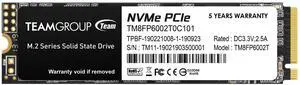 TEAMGROUP MP33 2TB SLC Cache 3D NAND TLC NVMe 1.3 PCIe Gen3x4 M.2 2280 Internal Solid State Drive SSD (Read/Write Speed up to 1,800/1,500 MB/s) Compatible with Laptop & PC Desktop TM8FP6002T0C101