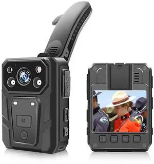 CAMMHD H10 64G Body Camera 1296P HD Recording, Night Vision, IP68 Waterproof, 15Hrs Battery Life, Police, Delivery, Riding