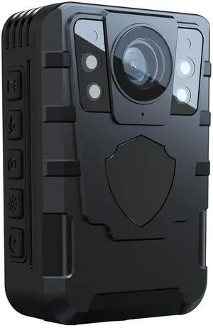 ONCHEER 1296P Police Body Camera: Wearable Vedio Audio Recorder Cams with 64G SD Card, Remote Controller, Portable Waterproof Night Vision Action Bodycam, Contious Recording 10h for Law Enforcement