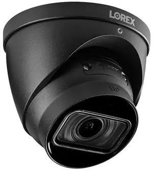 Lorex 4K (8MP) Motorized Varifocal Smart IP Dome Security Camera with Listen-in Audio and Real-Time 30FPS Recording - Black