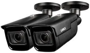 Lorex 4K (8MP) Nocturnal Motorized Varifocal Smart IP Bullet Security Camera - Black (2-Pack)