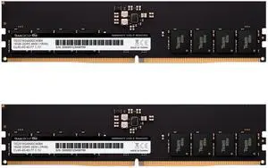 TEAMGROUP Elite DDR5 32GB Kit (2x16GB) 4800MHz (PC5-38400) CL40 Non-ECC Unbuffered 1.1V UDIMM 288 Pin PC Computer Desktop Memory Module Ram Upgrade - TED532G4800C40DC01