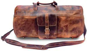 Hulara Full Grain Buff Leather Messenger Bag For Men And Women Shoulder Bags For Business|Travel|Office