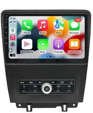 CZSWCH Android 12 Stereo for Ford Mustang (2010-2014) Manual AC,10 inch IPS Screen Octa Core 4G+64G Build-in Wireless Carplay/Android Auto/DSP Free AHD Camera