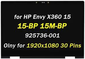 925736-001 Replacement for HP Envy X360 15-bp 15m-bp 15m-bp111dx 15m-bp112dx 15m-bp011dx 15m-bp012dx 15-bp143cl 15-bp152wm 15-bp152nr FullHD 1920x1080 15.6" LCD Touch Screen Assembly Bezel