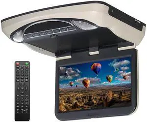 Voxx VXMTG1313.3 HD LED Overhead Video Monitor with Built-in DVD Player and HDMI Input