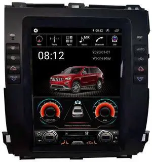 KUNFINE Tesla Style 10.4 Inch Android 11 Autoradio Car Navigation Stereo Multimedia Player GPS Radio IPS Touchscreen fortoyota Prado 2002-2009 Lexus gx470 2002-2009