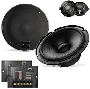 Pioneer Z-Series TS-Z65CH 6.5 2-Way Speakers (Pair)  330W Max, Crisp Highs + Clear Vocals, Audiophile upgrade, add an amplifier for optimal performance