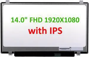 FULLCOM New 14.0 inch Screen Compatible with Latitude 3470 Also fit N140HCE-EAA, NT140FHM-N42 Replacement Screen IPS Full HD