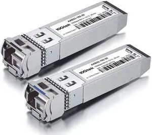 10Gtek a Pair of 10G SFP+ Bidi Transceiver, 10GBASE-BX20-U 10GBase-BIDI 1270nm/1330nm, DOM Simplex LC SMF Module for Ubiquiti UniFi, up to 10-20km