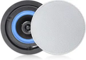 Herdio 4 HCS418 160 Watts 2 Way Flush Mount in Ceiling in Wall Passive Speakers Great for Bathroom, Kitchen,Living Room,Office(A Pair)