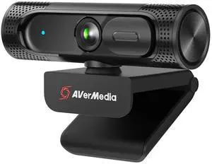 AVerMedia PW315 Full HD 1080p 60fps Webcam for Game Streaming, Video Calls and Content Creating with CamEngine and 3rd Party Software Support, TAA/NDAA Compliant
