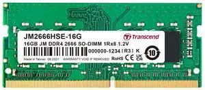 Transcend DDR4 DRAM Module (JetRam) 2666 Mbps XGB (JM2666HSE-16G)