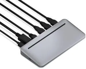 Brydge Stone II USB Hub Docking Station | Compatible with MacOS & Windows | Single 4K Display. HDMI Output. USB-C Speeds. 7 Ports | (Space Grey), BRYSTONE2