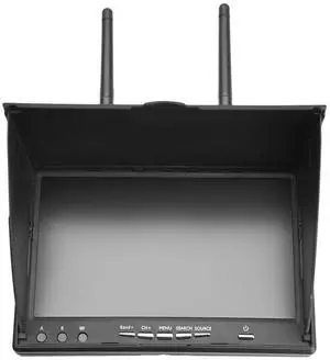 FPV Monitor 5.8GHz 40Channels 7Inch LCD Screen Monitor/Display Dual Receiver Monitor for FPV Drone Quadcopter Automatic Antenna Switching