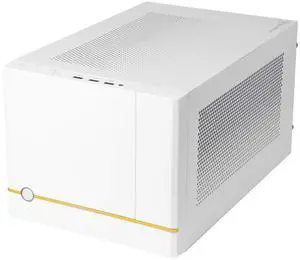 SilverStone Technology SUGO 14, SG14, White, Mini-ITX Cube Chassis, Supports 3 Slot Full Length GPUs/ATX PSU / 240mm AIO, 4 Removable Panels, SST-SG14W