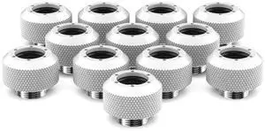PrimoChill 1/2in. Rigid RevolverSX Series Fitting - 12 Pack - Sky White