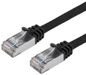 Buhbo 10 ft CAT7 Shielded RJ45 Ethernet Network Snagless Cable 10Gbps 600 MHz (24-Pack) Black