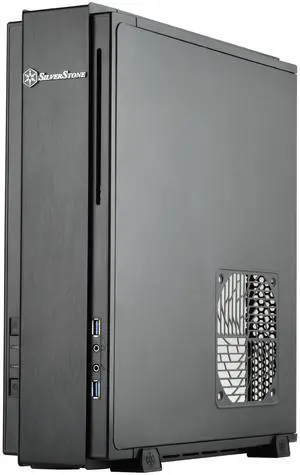 SilverStone Technology Milo Z Mini-ITX/DTX Small Form Factor SFX Computer Case with PCI-E Riser Card, Black (ML07B)
