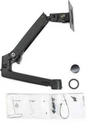 Ergotron  LX Monitor Arm, Extension, and Collar Kit  Add-on for LX Tall Pole Monitor Arms  Matte Black