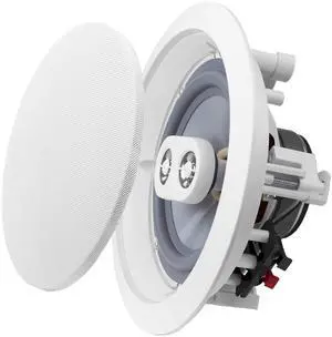 OSD Weatherproof 6.5 in-Ceiling Single Stereo - Dual Tweeter Speaker - ICE600TTWRS