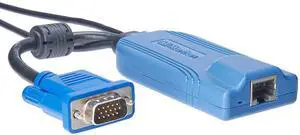 Raritan Dominion KX II KVM Cable (D2CIM-DVUSB) - Blue, Bipolar Transistor Switch, Push Button Actuator, Manual Operation