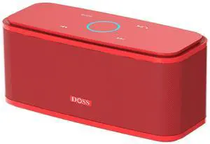 DOSS SoundBox Pro Bluetooth Speaker Black Bundle SoundBox Touch Bluetooth Speaker Red