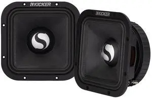 Kicker 49ST7MR8 7" Street Series Square Mid-Bass, Pair, 8ohm