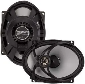 Kicker 48PSC572 PSC572 5"x7" Replacement Coaxial Speakers 2-Ohm Compatible with Harley Motorcycles, Pair