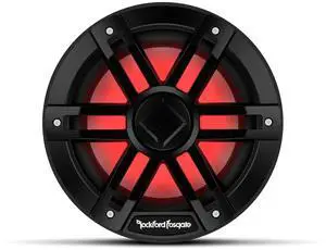 Rockford Fosgate M1D2-8B Color Optix 8" DVC 2-Ohm Multicolor LED Lighted Marine Subwoofer - Black