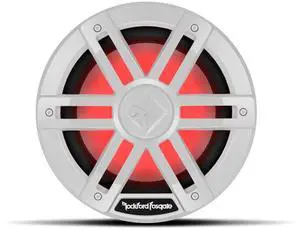 Rockford Fosgate M1D2-8 Color Optix 8" DVC 2-Ohm Multicolor LED Lighted Marine Subwoofer - White