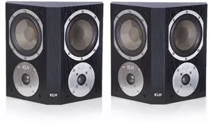 KLH Beacon Dipole Surround Speaker, Black Oak, Pair