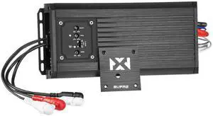 NVX MVPA2 1200W Peak (600W RMS) 2-Channel Bridgeable Marine-V Series Micro Class D Compact IPX67 Waterproof Amplifier for Marine/Powersports/Motorcycle