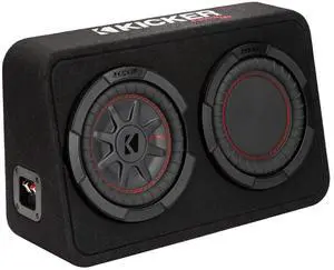 Kicker 48TCWRT82 CompRT 8" subwoofer in Thin Profile Enclosure, 2ohm