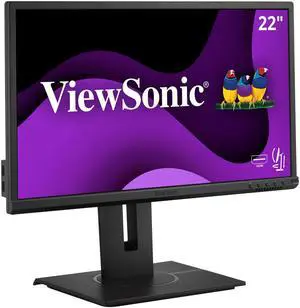 ViewSonic VG2240 22 Inch 1080p Ergonomic Monitor with 100Hz, USB Hub, HDMI, DisplayPort, VGA Inputs for Home and Office