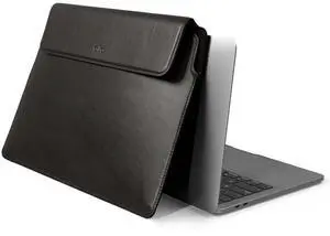 Alto Laptop Sleeve Case for MacBook Air and Pro Retina, Protective Italian Leather Case Designed for MacBook Air and Pro Retina 13inch 13.3 inch 14 inch (Raven Black)