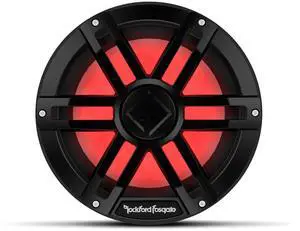 Rockford Fosgate M1D4-10B Color Optix 10" DVC 4-Ohm Multicolor LED Lighted Marine Subwoofer - Black