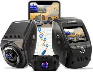 REXING V1P MAX 4K UHD Dual Channel Dash CAM, 3840X2160 Front+1080p Rear, WiFi GPS Car Dash Camera w/Night Vision, Supercapacitor,170 Degree Wide Angle, Loop Recording, G-Sensor, Parking Monitor
