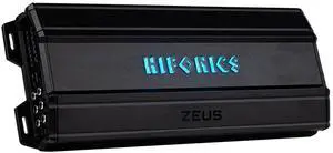 Hifonics Zeus Delta 1,750 Watt Compact 5 Channel Nickel Plated Mobile Car Audio Amplifier with Auto Turn On Feature, ZD-1750.5D, Black