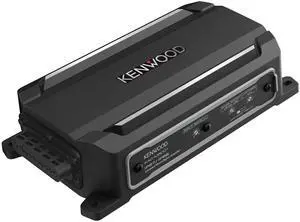 KENWOOD KAC-M5001 600W Mono Compact Digital Amplifier for Car, Marine, UTV & Motorsport Vehicles, Solid Corrosion-Resistant Aluminum Chassis, IPX6, IPX7 & IP6X Certified and Vibration-Proof