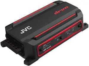 JVC KS-DR2001D 600W Mono Compact Digital Amplifier for Car, Marine, UTV & Motorsport Vehicles, Solid Corrosion-Resistant Aluminum Chassis, IPX6, IPX7 & IP6X Certified and Vibration-Proof