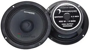 Diamond Audio Technology MSPRO65 High Output 6.5 inch Pro Motorsports Speakers Pair,200W RMS Power Handling