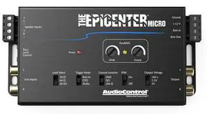 AudioControl The EPICENTER Micro Bass Restoration Processor & Line Output Converter, Car Audio Compact Bass Booster w/ACR-4 Remote Control