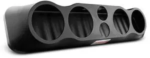 DS18 Hydro EN46-35 High Density Abs 35" Universal Speaker Enclosure, Fits 4 X 6.5 Speakers and 2 x 1 Tweeters - for All Elements Cars, ATVs, UVTs