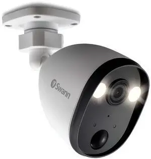 Swann Powered Wi-Fi 1080p Full HD Indoor & Outdoor Waterproof Security Camera With Spotlight, Color Night Vision, 2-way Talk, Heat, Motion & Person Detection, Free Cloud & Local Recording