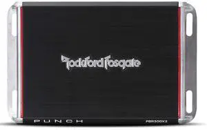Rockford Fosgate PBR300X2 Punch 300 Watt 2 Channel Boosted Rail Amplifier