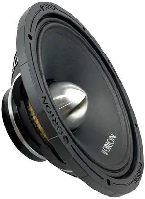 ORION HCCA108N 10 Neodymium Magnet Mid-Range Bullet Loudspeaker, 2200W Max Power, 550W RMS, 8 Ohm, 3 Voice Coil - Pro Car Audio Stereo, Cast Basket Midrange Speaker (Single)