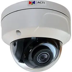 ACTi A71 4MP Outdoor Dome Camera with D/N, Adaptive IR, Extreme WDR, SLLS, Fixed Lens, f2.8mm/F1.6, H.265/H.264, 1080p/30fps, 3D DNR, Audio, MicroSDHC/MicroSDXC, PoE/DC12V, IP67, IK10, DI/DO