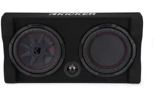 Kicker 48TRTP102 10" Down Firing Sub & Passive Radiator, 2-Ohm
